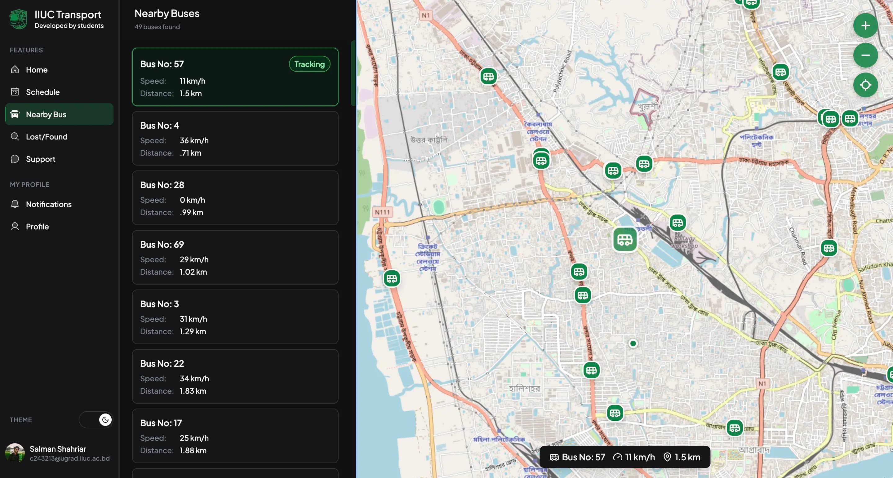 Transport Management Division, IIUC